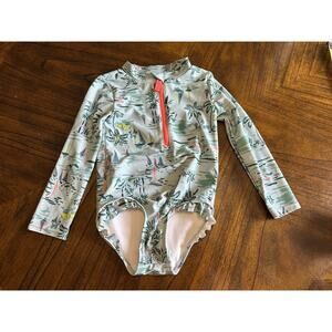 Carter's Just One You® Toddler Girls' Scenic One Piece Rash Guard - Green 3T